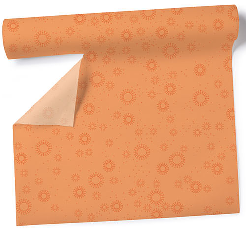 - Tischläufer orange Tischläufer Paper Moments Tischdecken Uni