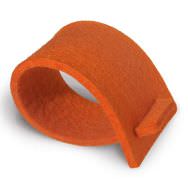 Napkin rings of felt - orange