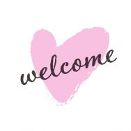 Cocktail napkins - Welcome Heart