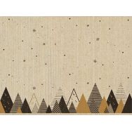 Placemats flax - Graphic trees