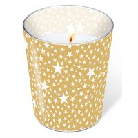 Candle in a glass - Starlets gold