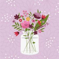 Napkins - Charming Vase