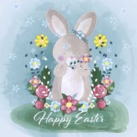 Napkins - Happy Easter bunny