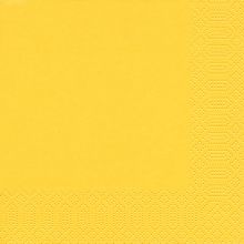 Cocktail napkins - Uni yellow