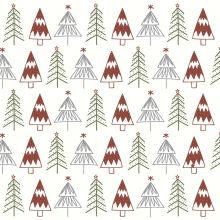 Cocktail napkins - Fun trees Red