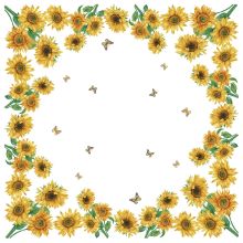 Dunicel Mitteldecke - Sonnenblumen Blüte