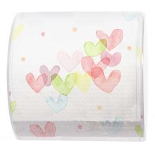 Toilet paper - Hearts Pastel